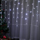 Гірлянда світлодіодна від мережі Штора Бахрома Y-20-56W 19719 3х0.3-0.5-0.7 м 120 LED холодний білий