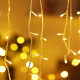 Гірлянда світлодіодна від мережі Штора Бахрома Y-20-56WW 19720 3х0.3-0.5-0.7 м 120 LED теплий жовтий