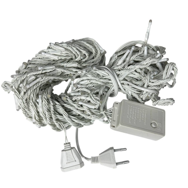 Гірлянда світлодіодна від мережі Штора Водоспад Y-176W 19709 3х2 м 280 LED холодний білий