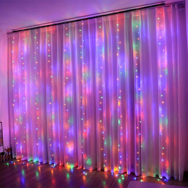 Гірлянда світлодіодна від мережі Штора Водоспад Y-20-51-1M 19705 3х2 м 500 LED мультиколор