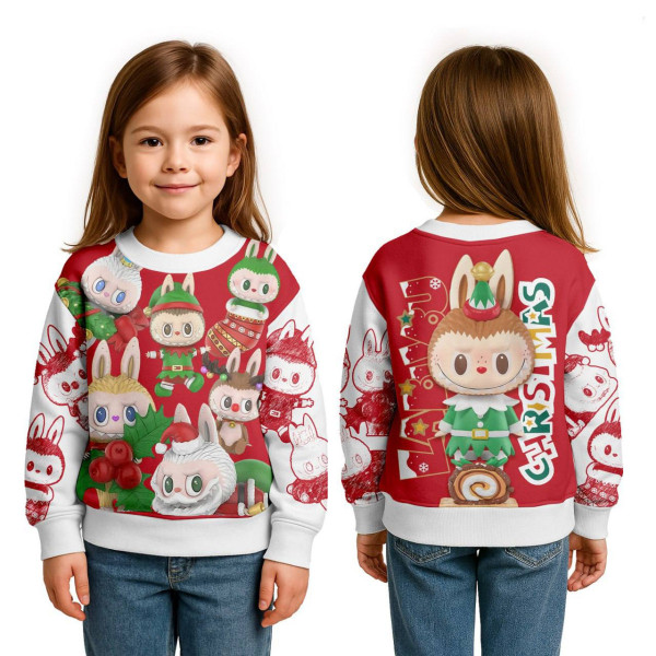 Світшот дитячий з 3D принтом Labubu №17 32174 128 см