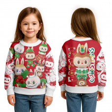 Світшот дитячий з 3D принтом Labubu №17 32176 140 см