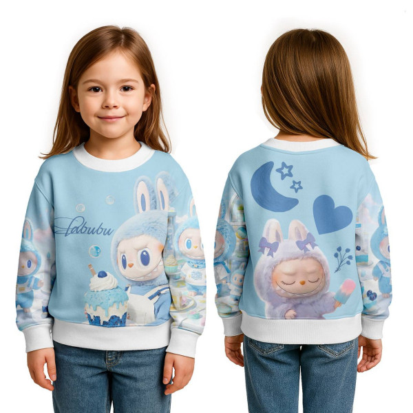 Світшот дитячий з 3D принтом Labubu №3 31877 116 см