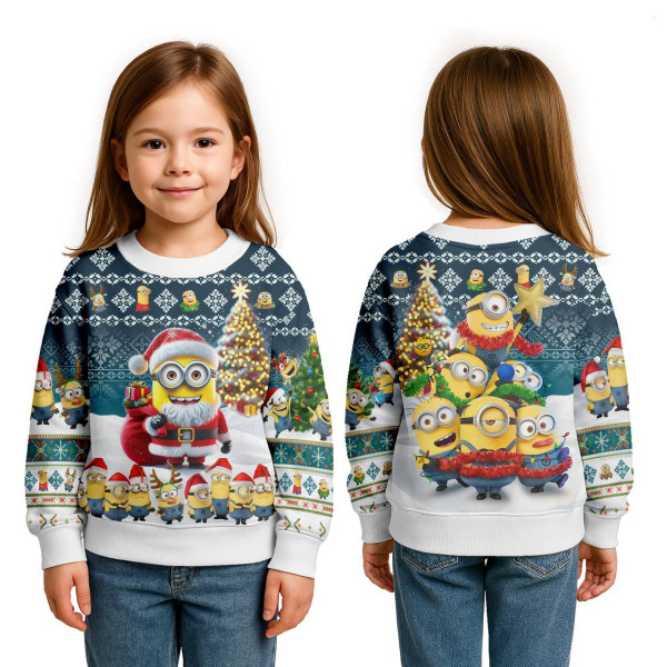 Світшот дитячий з 3D принтом Minion Winter Fun 31822 104 см