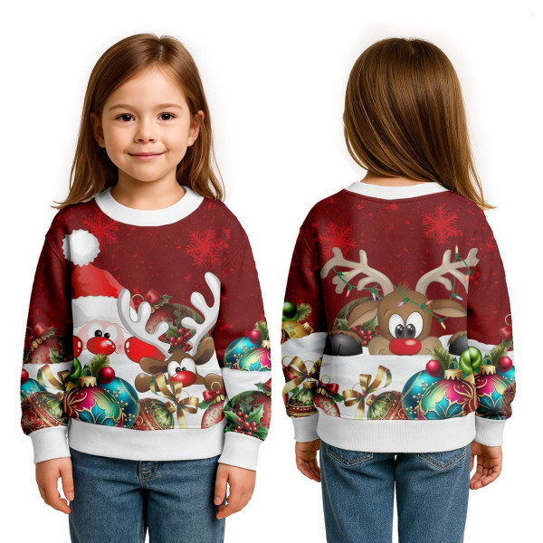 Світшот дитячий з 3D принтом Winter Vibes 31864 140 см