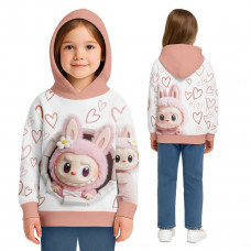 Худі дитяче з 3D принтом Labubu №11 31960 128 см