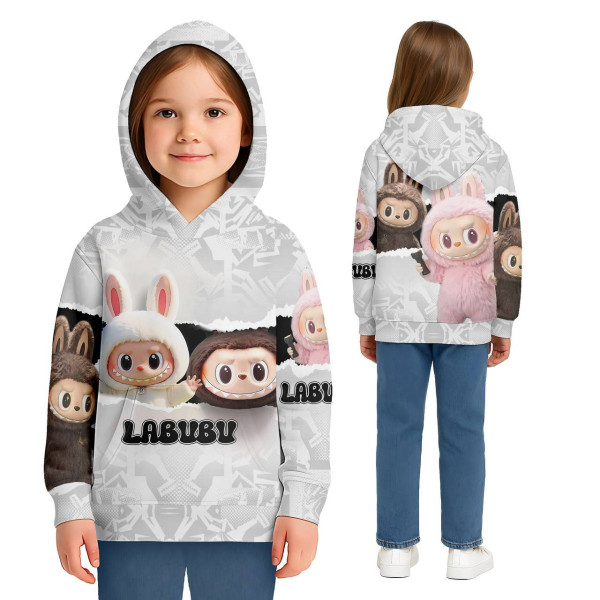 Худі дитяче з 3D принтом Labubu №11 31983 122 см