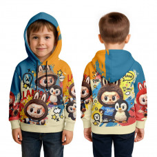 Худі дитяче з 3D принтом Labubu №15 32155 122 см