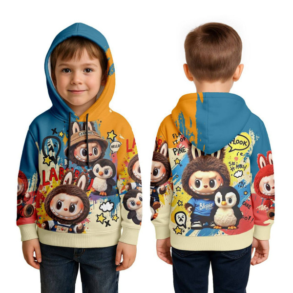Худі дитяче з 3D принтом Labubu №15 32157 134 см