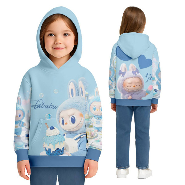 Худі дитяче з 3D принтом Labubu №4 31893 104 см