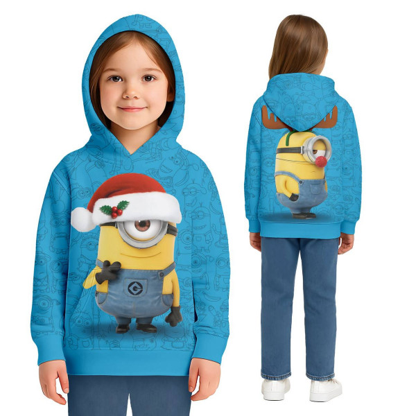 Худі дитяче з 3D принтом Santa Minion 31836 134 см