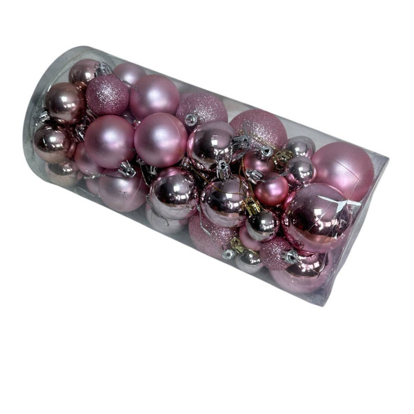 Набір іграшок на ялинку K58-36 19740 56 рожевий