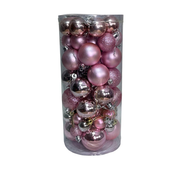 Набір іграшок на ялинку K58-36 19740 56 рожевий