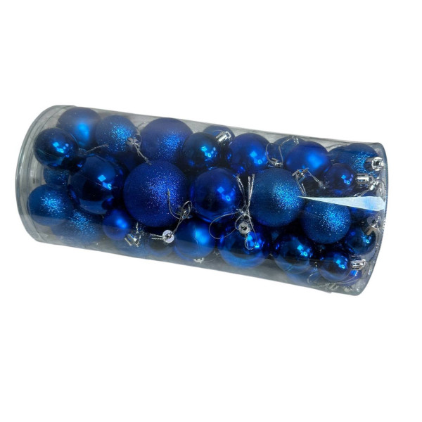 Набір іграшок на ялинку K95-71 19736 56 шт синій