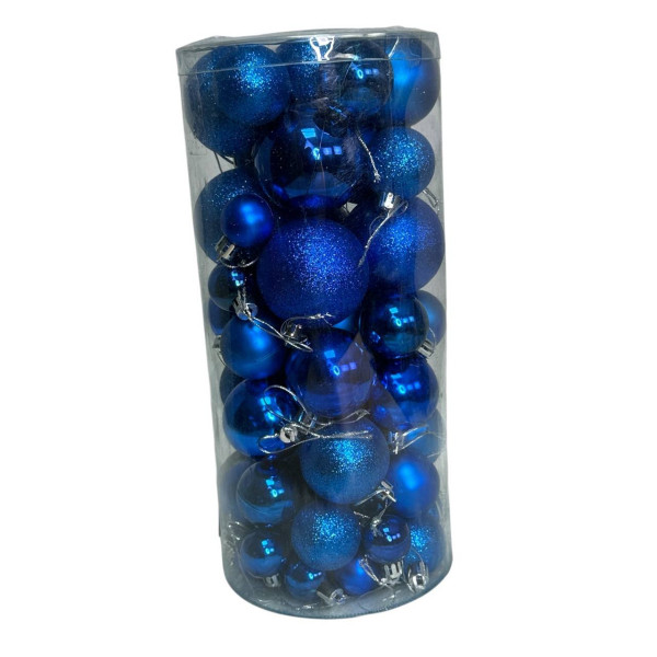 Набір іграшок на ялинку K95-71 19736 56 шт синій