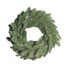 Вінок штучний різдвяний без декору 19741 40 см зелений