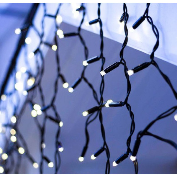 Гірлянда світлодіодна від мережі вулична Бахрома CRT-001W 19789 5 м тепла жовта