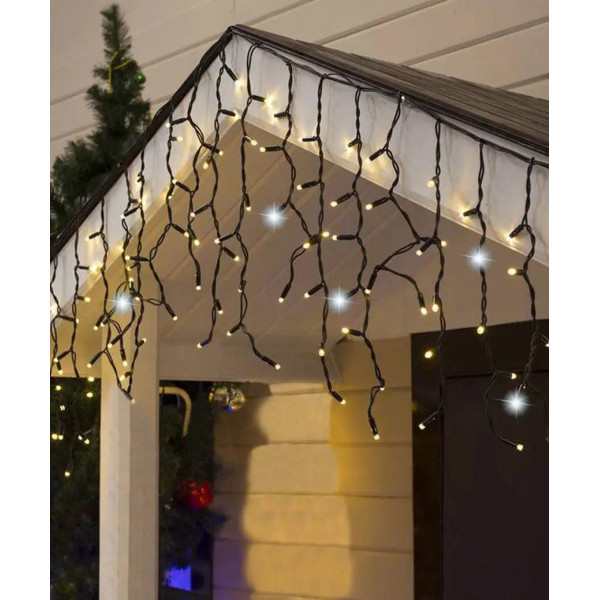 Гірлянда світлодіодна від мережі вулична Бахрома Y-20-94WW 19790 10 м холодна біла