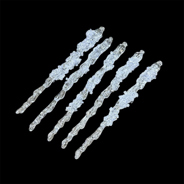 Набір іграшок на ялинку Бурульки 19798 15 см 5 шт