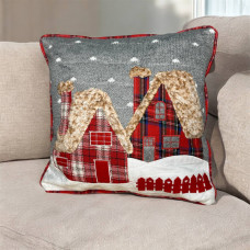 Подушка новорічна 3D Будиночок 19881 40х40 см