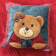 Подушка новорічна 3D Ошатна Ведмедиця 19877 40х40 см