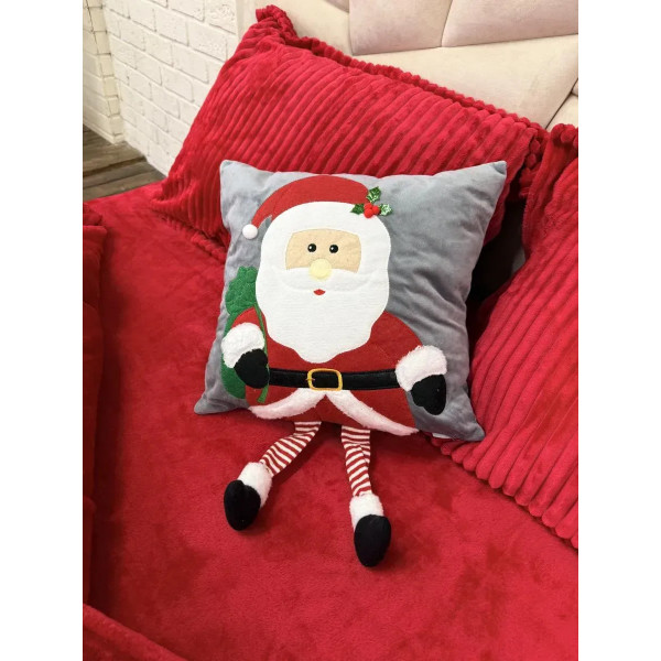 Подушка новорічна 3D Казковий Санта 19876 40х40 см