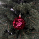 Набір іграшок на ялинку 19849 8 см 6 шт червоний
