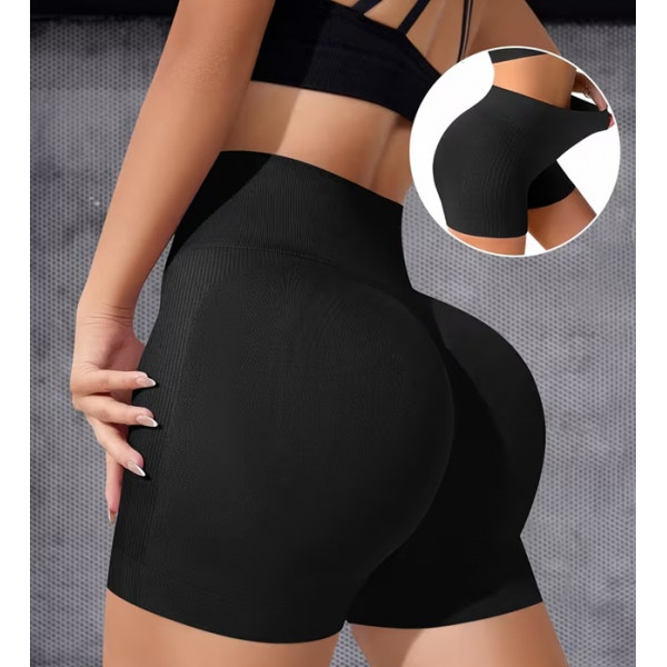 Велосипедки-шорти жіночі з пуш-ап TieDye 19961 S чорні