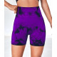 Велосипедки-шорти жіночі з пуш-ап TieDye 19969 L фіолетові з чорним
