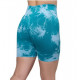 Велосипедки-шорти жіночі з пуш-ап TieDye 19975 M м'ятні з бірюзовим