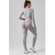 Комплект для фітнесу рашгард та легінси пуш-ап 20022 S сірий