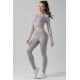 Комплект для фітнесу рашгард та легінси пуш-ап 20024 L сірий
