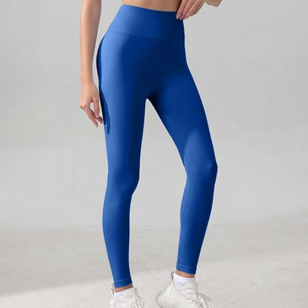 Легінси жіночі безшовні спортивні з пуш-ап 20000 XL сині