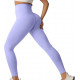 Легінси жіночі безшовні спортивні з пуш-ап 20004 XL лілові