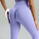 Легінси жіночі безшовні спортивні з пуш-ап 20004 XL лілові