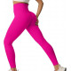 Легінси жіночі безшовні спортивні з пуш-ап 20011 M малинові
