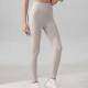 Легінси жіночі безшовні спортивні з пуш-ап 20019 M блідо-сірі