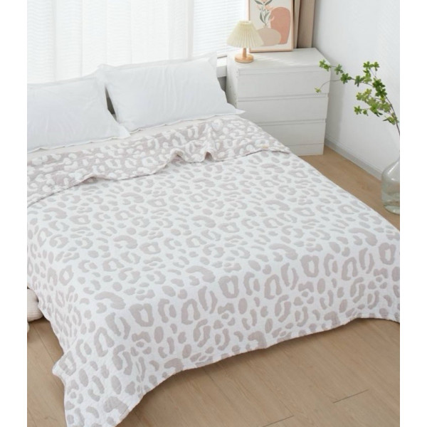 Плед євро з мусліну 19908 200х230 см бежевий