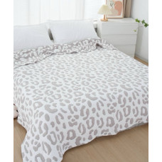 Плед євро з мусліну 19909 200х230 см світло-сірий