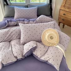 Постільна білизна євро з простирадлом на гумці з мусліну Colorful Home 19915 200х230 см