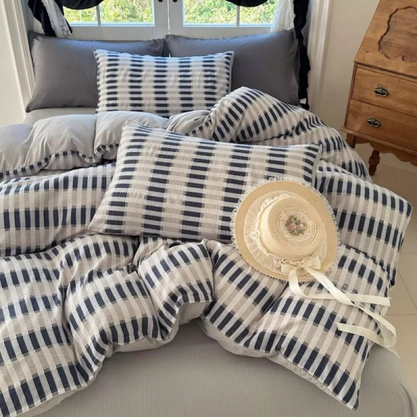 Постільна білизна полуторна з мусліну Colorful Home 19910 150х210 см