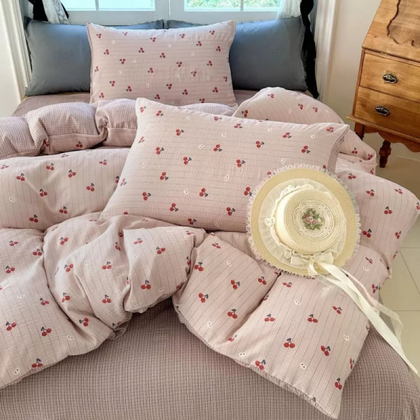 Постільна білизна полуторна з мусліну Colorful Home 19928 150х210 см