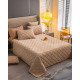 Покривало євро з велюру Koloco 20087 220х240 см бежеве
