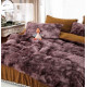 Постільна білизна євро з велюру та плюшу Jojo Ведмедик 20072 200х230 см шоколадне