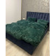 Постільна білизна євро з велюру та плюшу Jojo Ведмедик 20073 200х230 см зелена