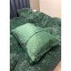 Постільна білизна євро з велюру та плюшу Jojo Ведмедик 20073 200х230 см зелена