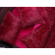 Постільна білизна євро з велюру та плюшу Jojo Ведмедик 20077 200х230 см бордове