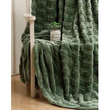 Плед євро Colorful Home Оксамитовий велюр 3D 20110 200х220 см зелений