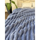 Плед-покривало євро Королівська Смужка 7 см 20093 200х220 см синій