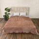 Плед-покривало євро Королівська Смужка 7 см 20094 200х220 см коричневий